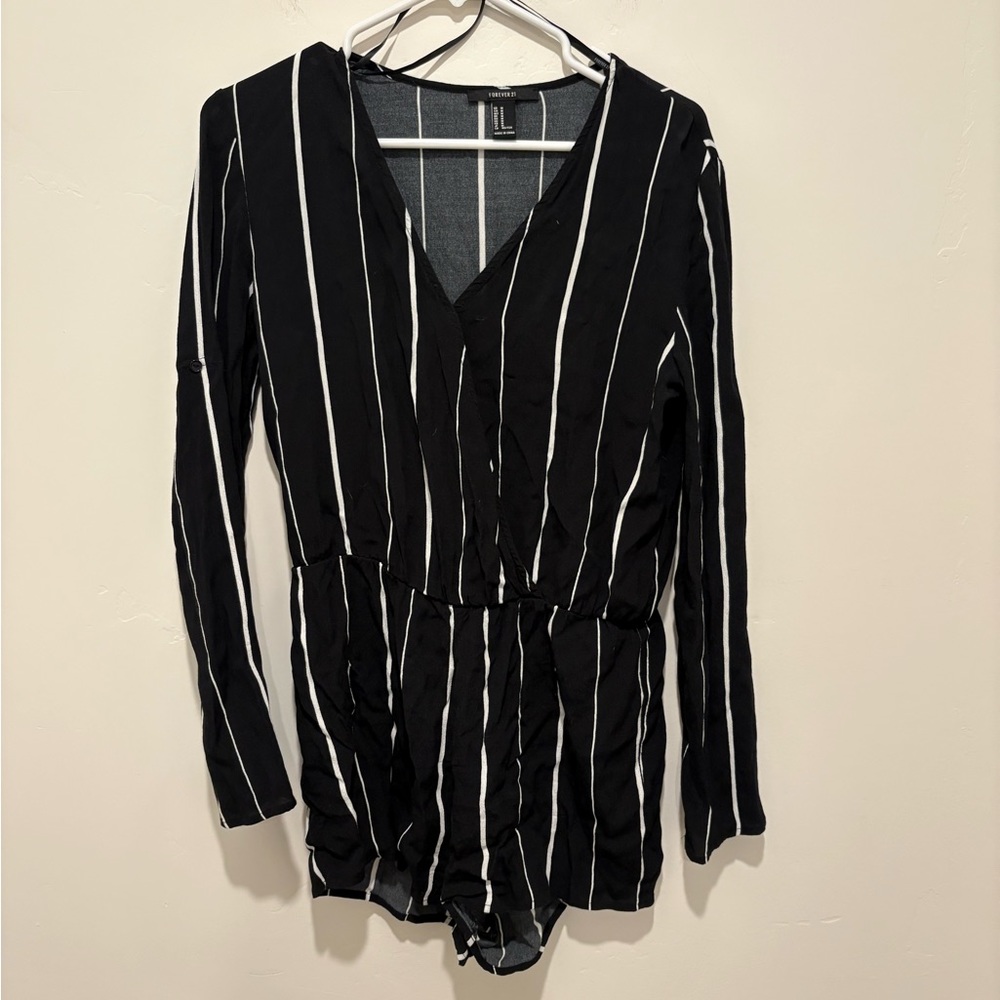 Forever 21 striped romper